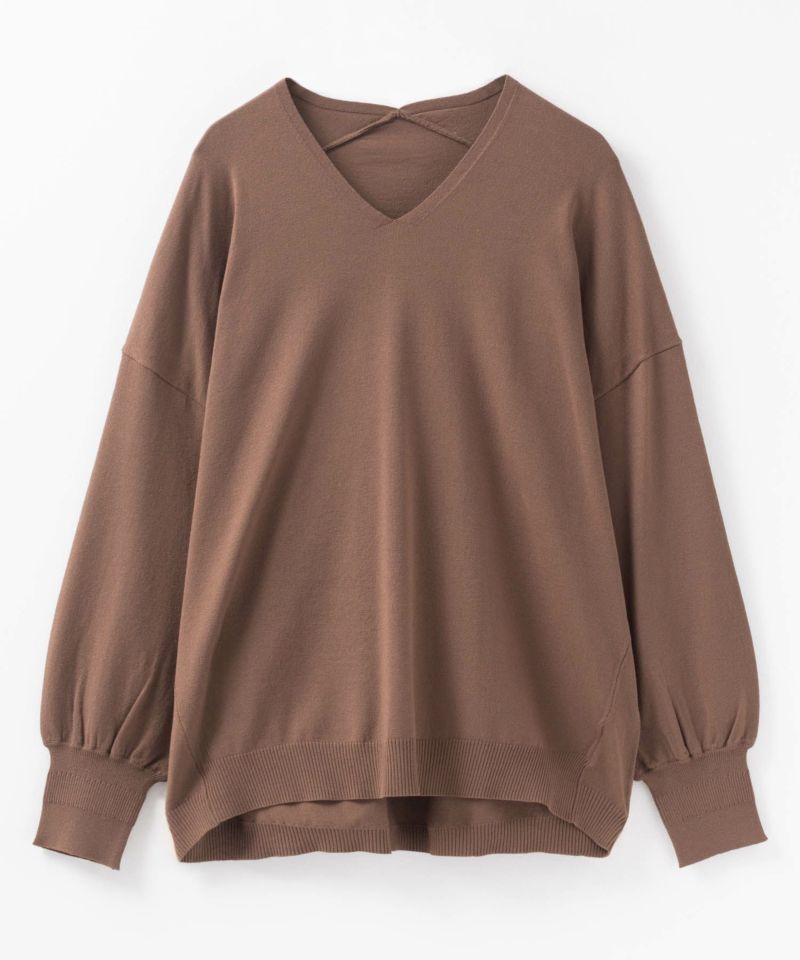 HusHusH  Vネックコクーンニット レディース商品画像-23