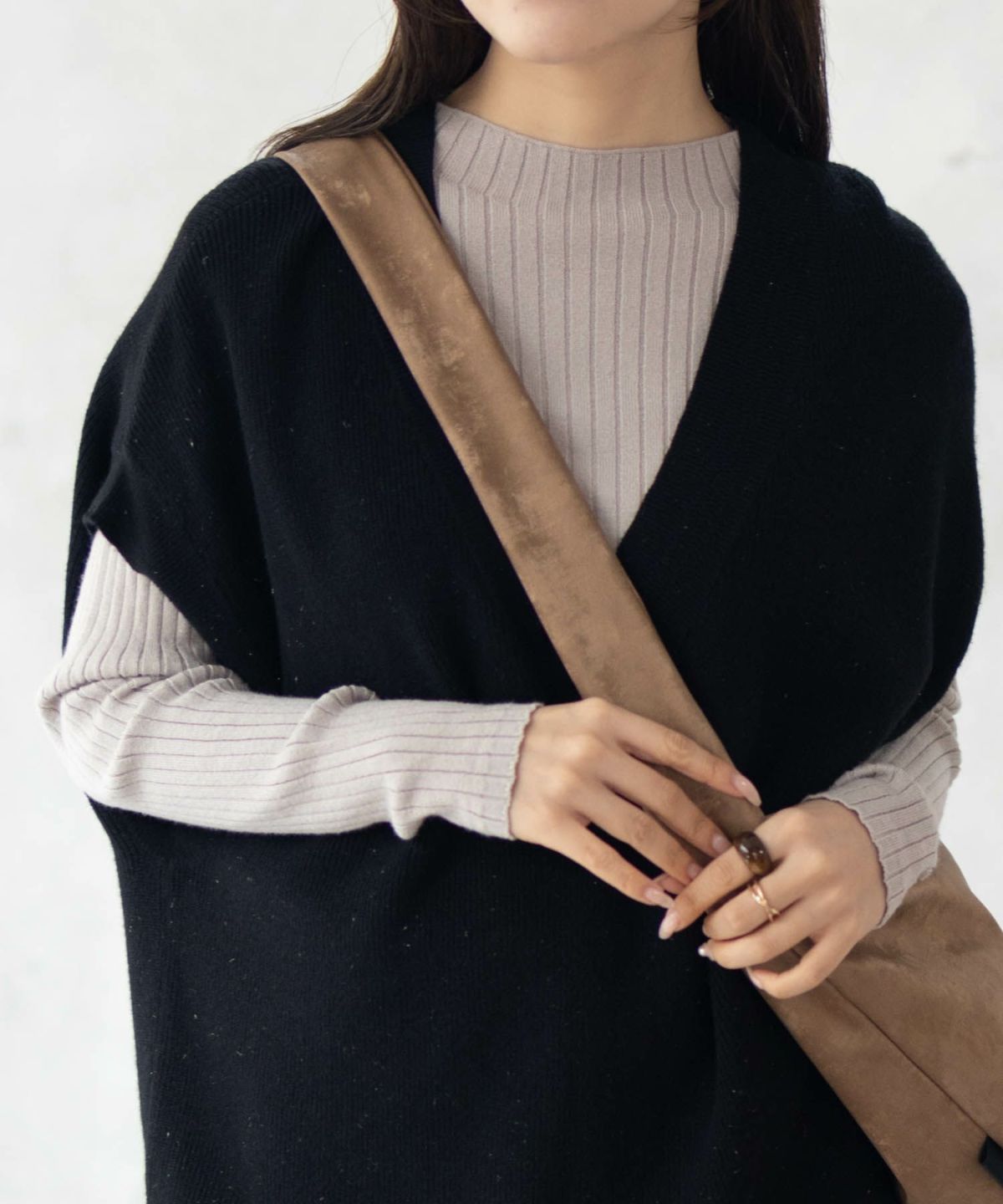 HusHusH リブハイネック レディース