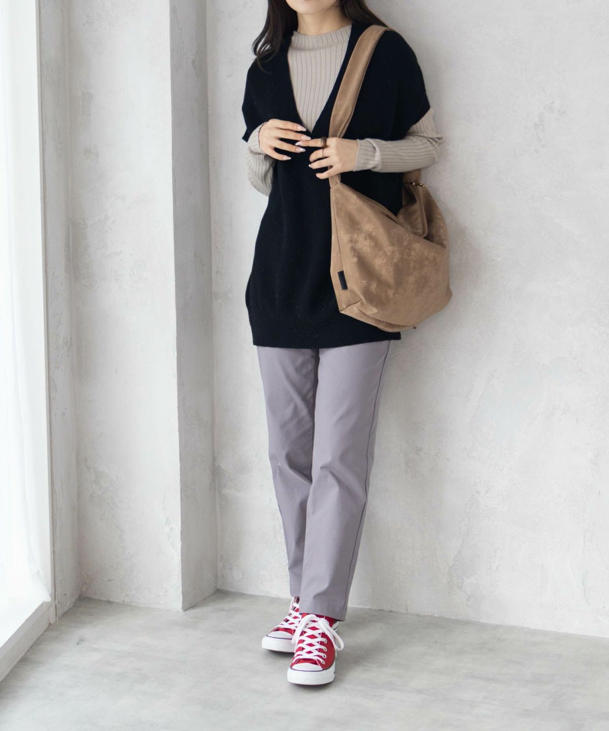 HusHusH リブハイネック レディース