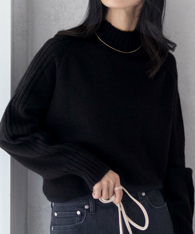 nAvy もちり もちもち 洗えるニット ハイネック レディース商品画像-4