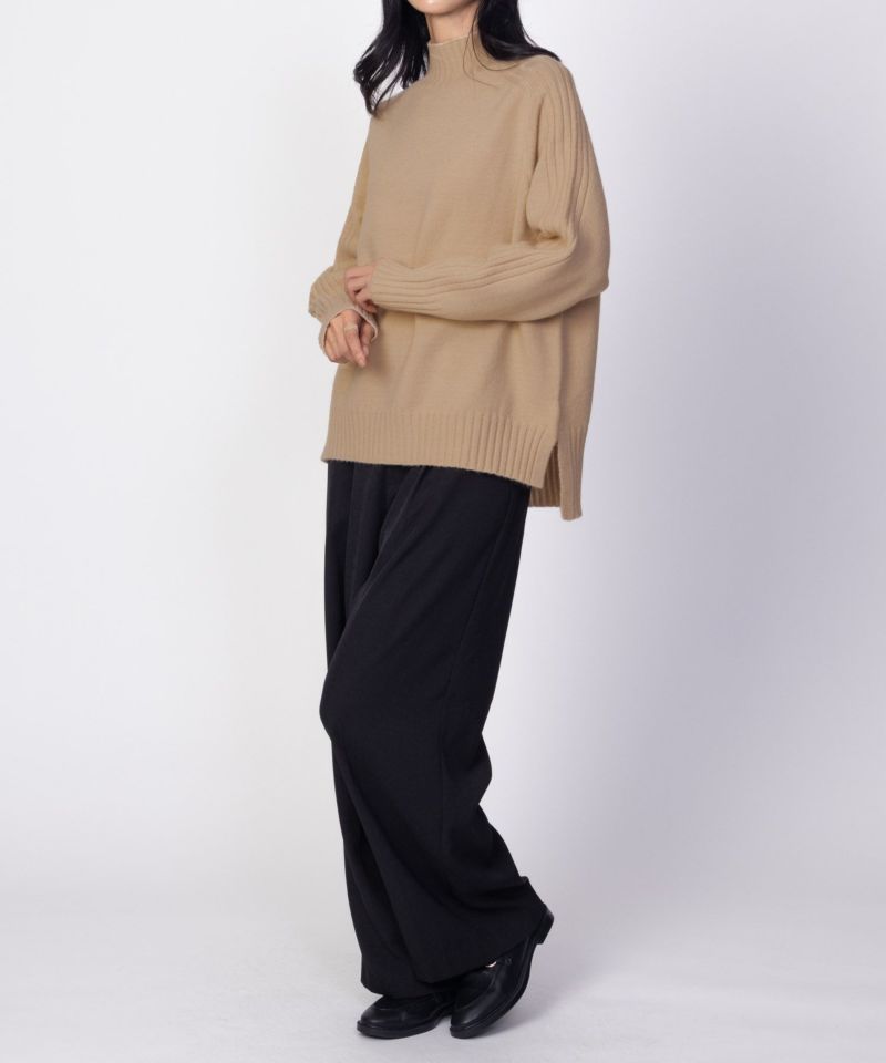 nAvy もちり もちもち 洗えるニット ハイネック レディース