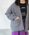 HusHusH ヘリンボーン柄カーディガン レディース