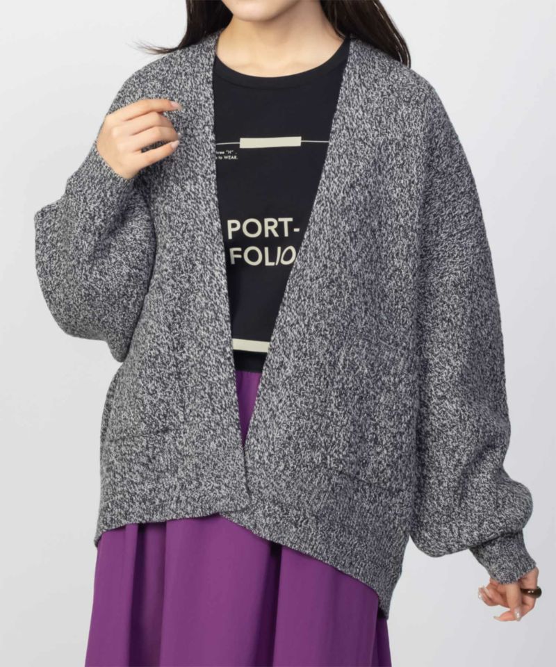 HusHusH  ヘリンボーン柄カーディガン レディース商品画像-5