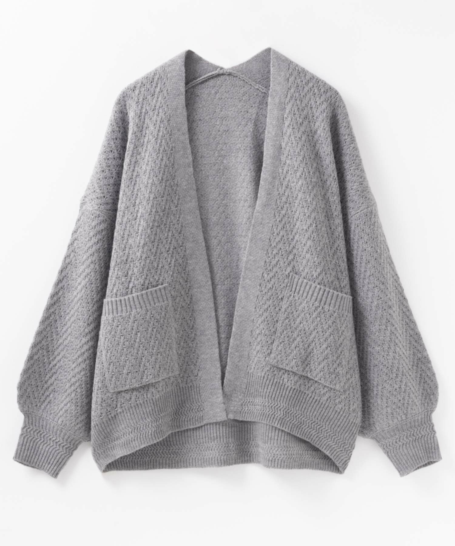 [期間限定価格]HusHusH  ヘリンボーン柄カーディガン レディース商品画像-17