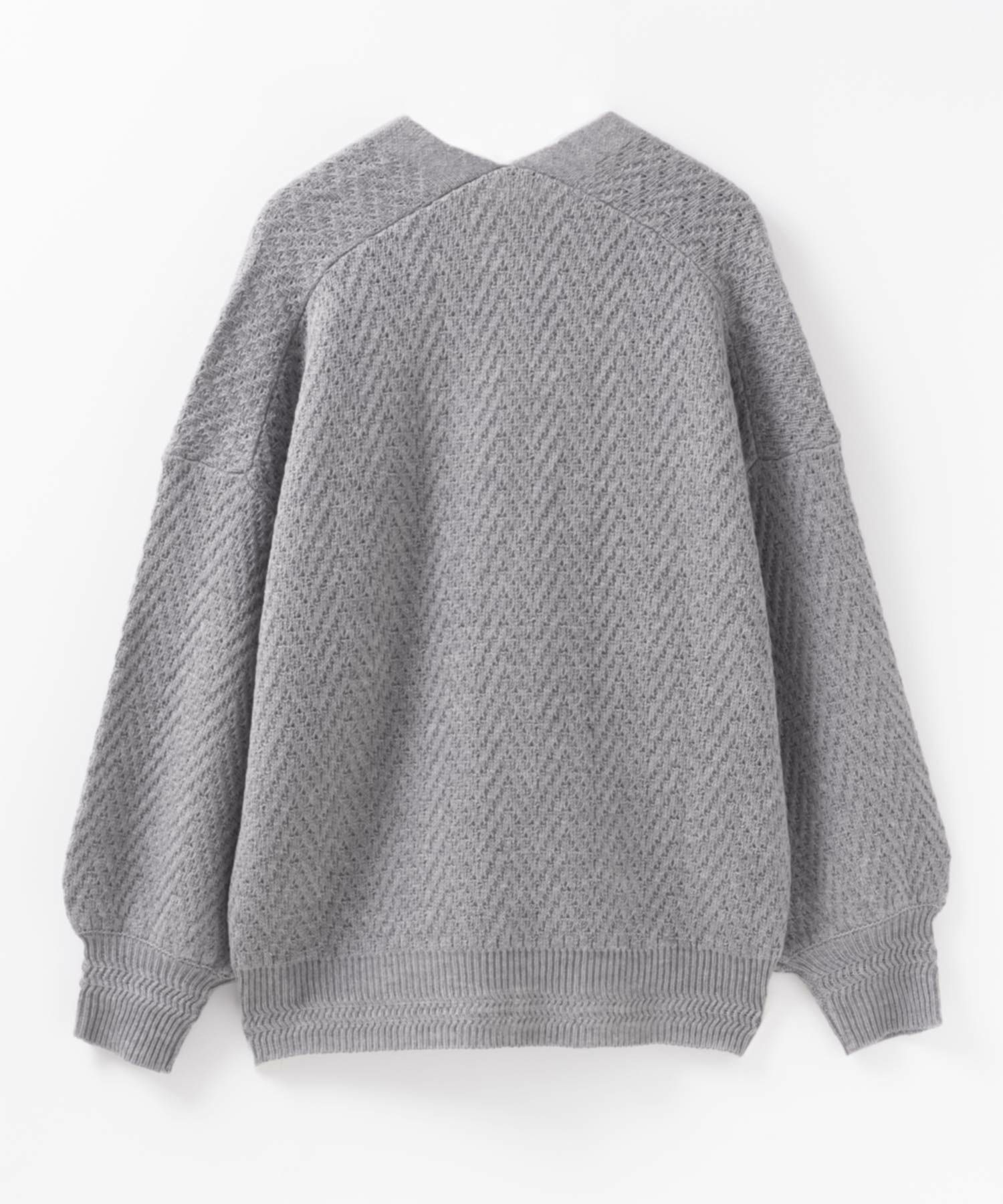 [期間限定価格]HusHusH  ヘリンボーン柄カーディガン レディース商品画像-18