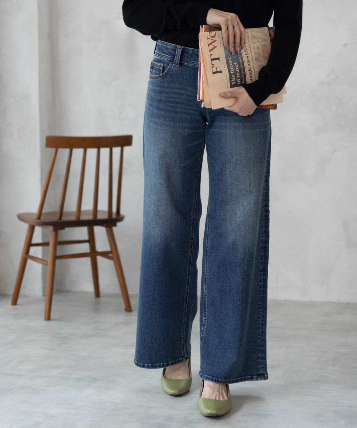 C17 ローライズワイドバギー レディース