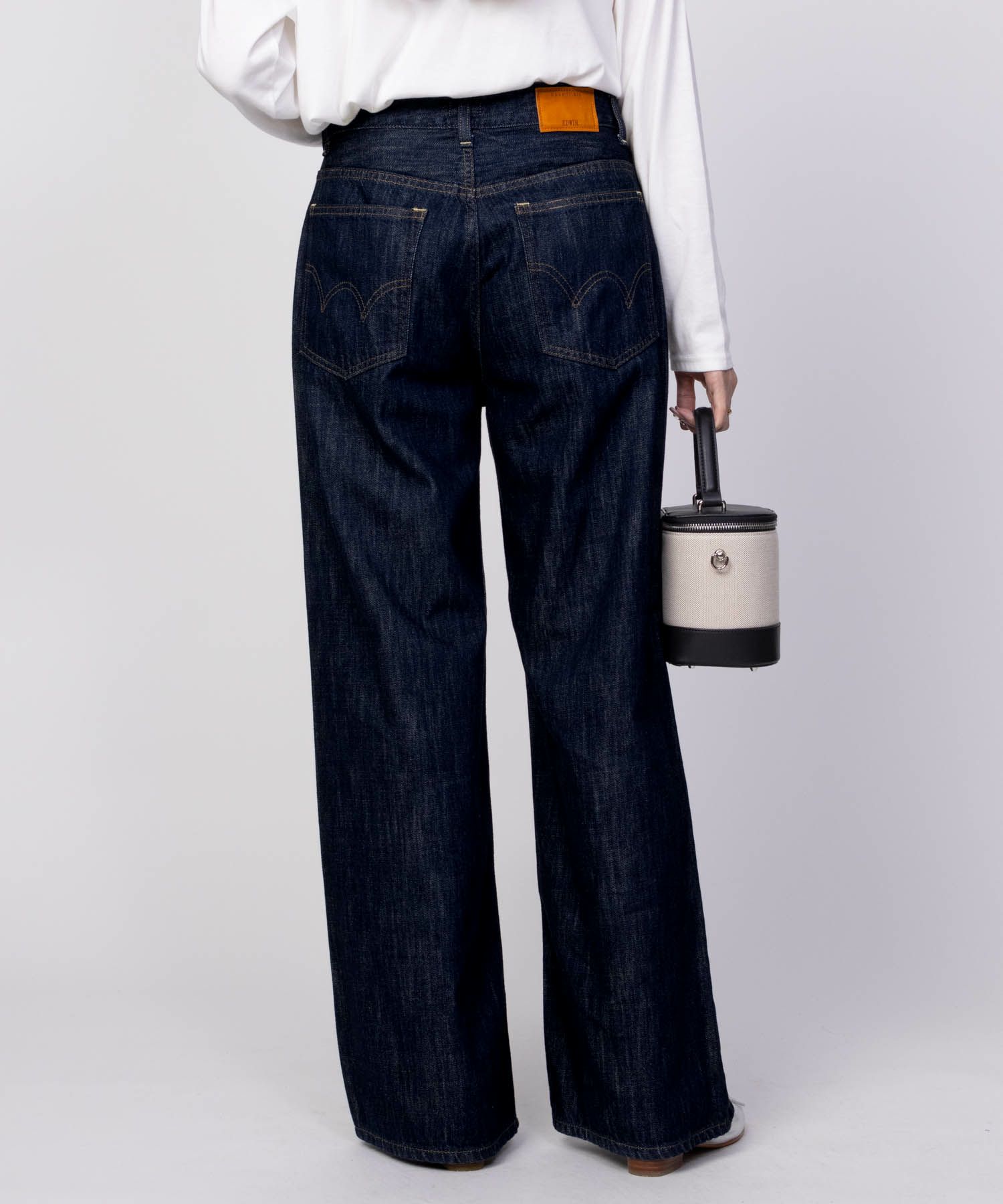 EDWIN  essentials ローウエストワイドパンツ レディース商品画像-4