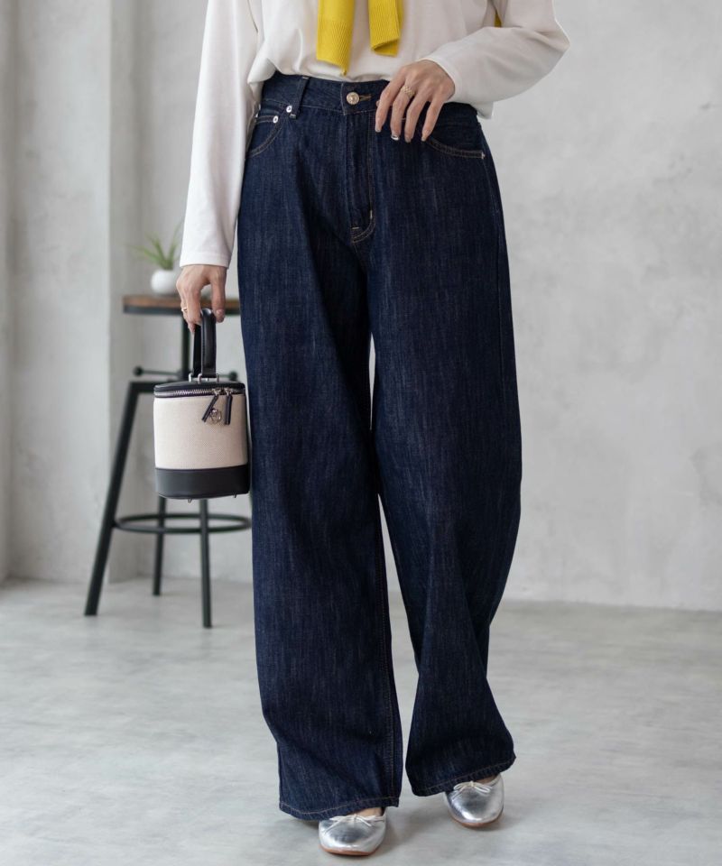 EDWIN  essentials ローウエストワイドパンツ レディース商品画像-5