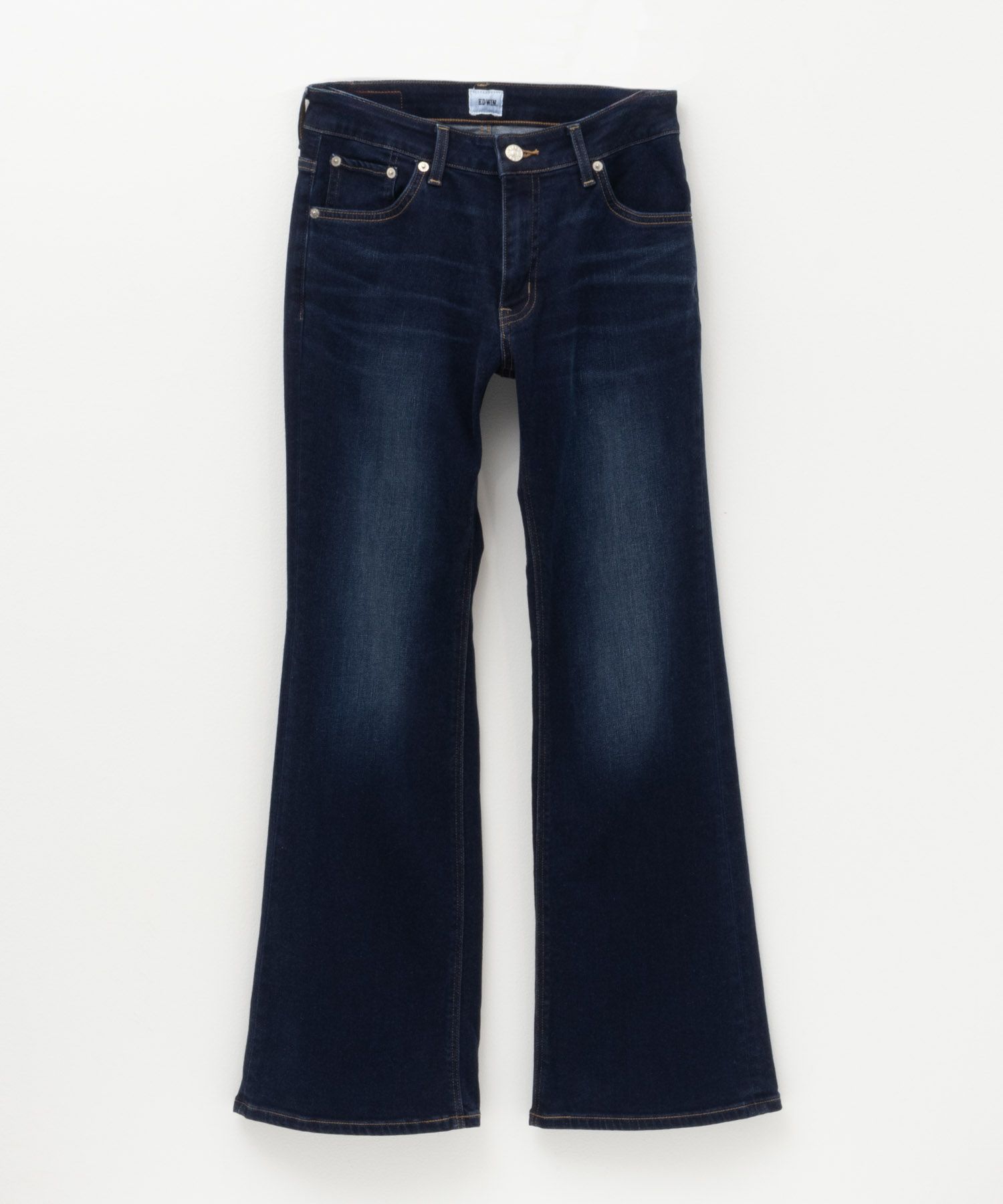 EDWIN essentials フレアストレッチデニムパンツ レディース