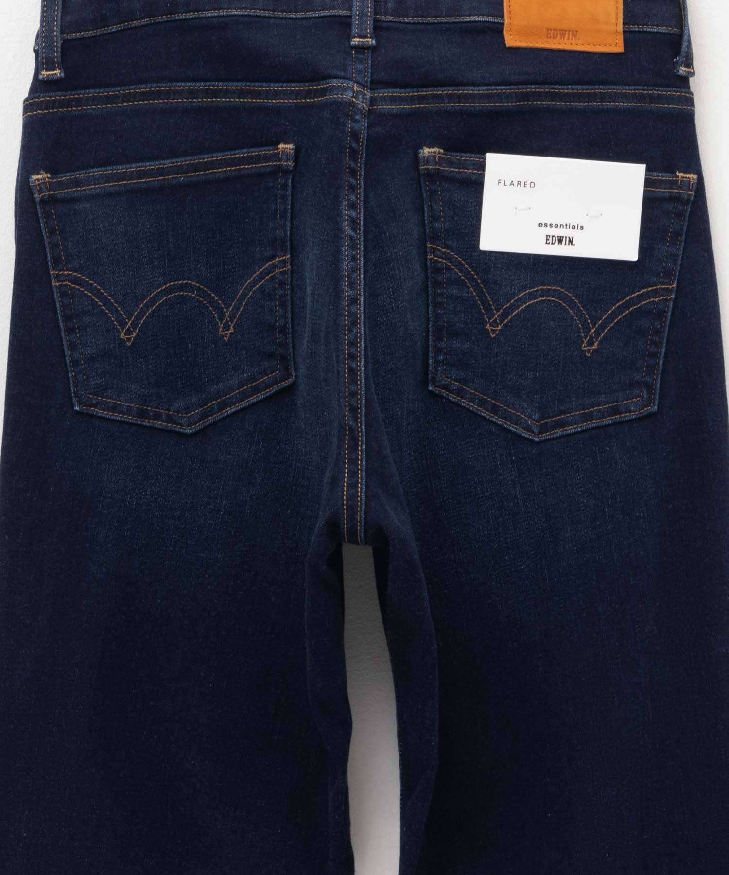 EDWIN essentials フレアストレッチデニムパンツ レディース