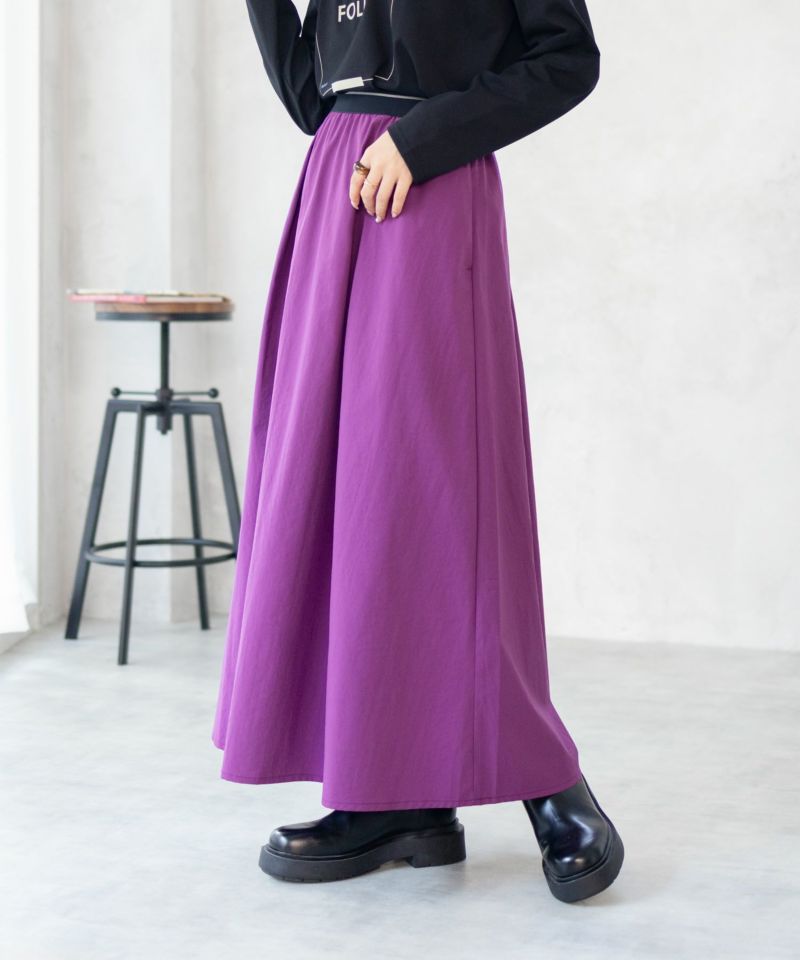 HusHusH  ツイルタックマキシスカート レディース商品画像-1
