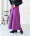 HusHusH ツイルタックマキシスカート レディース