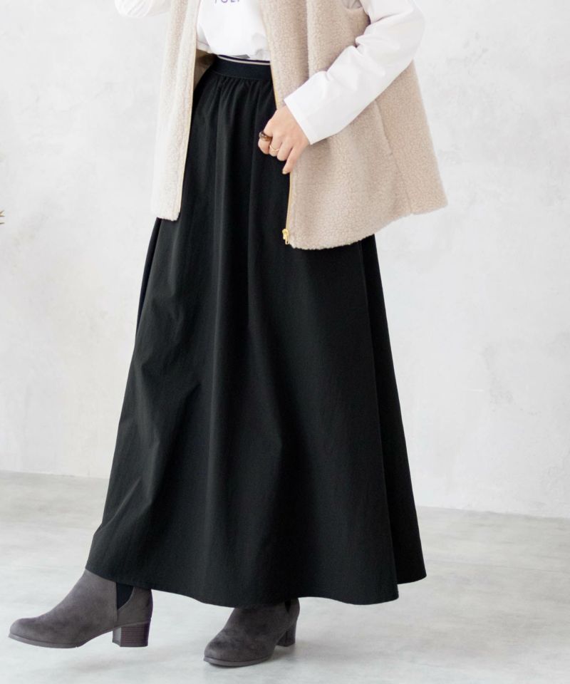 HusHusH  ツイルタックマキシスカート レディース商品画像-9