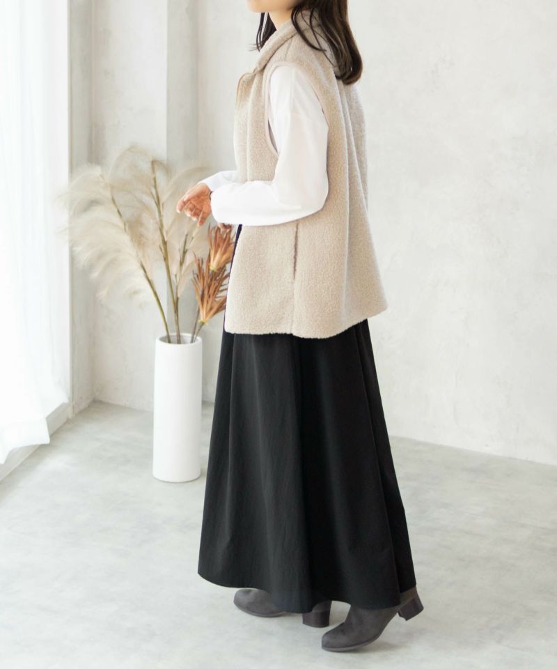 HusHusH  ツイルタックマキシスカート レディース商品画像-11