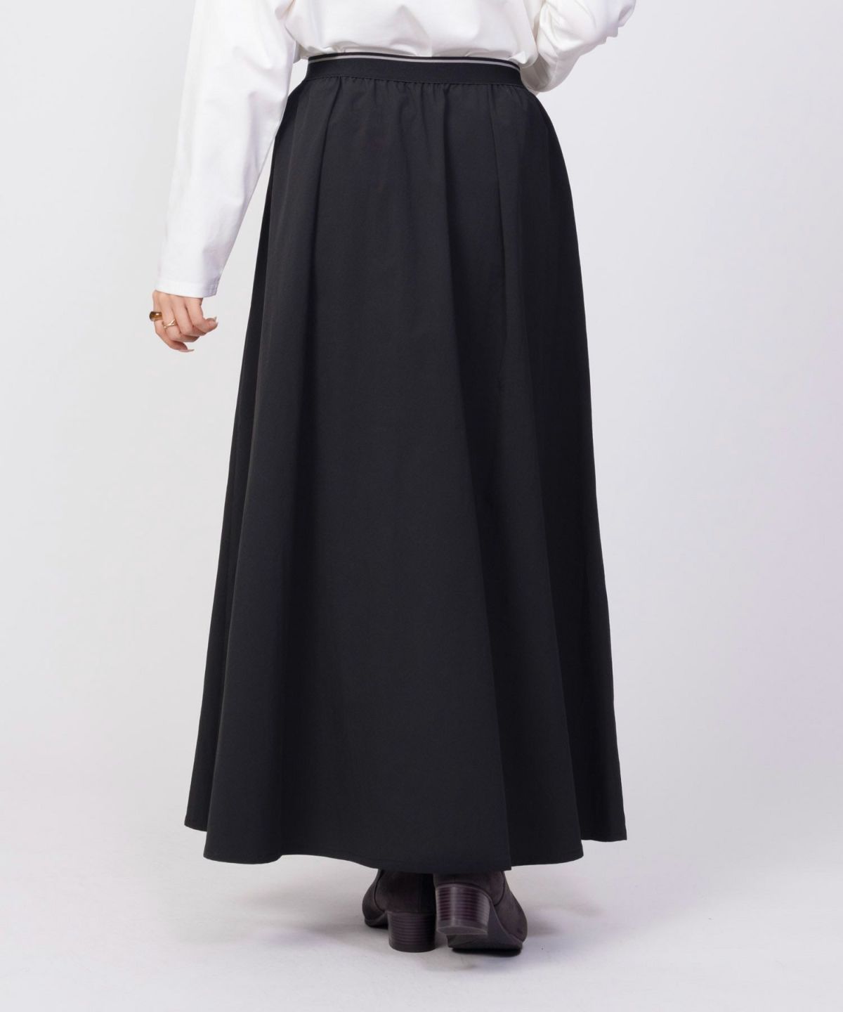 HusHusH ツイルタックマキシスカート レディース