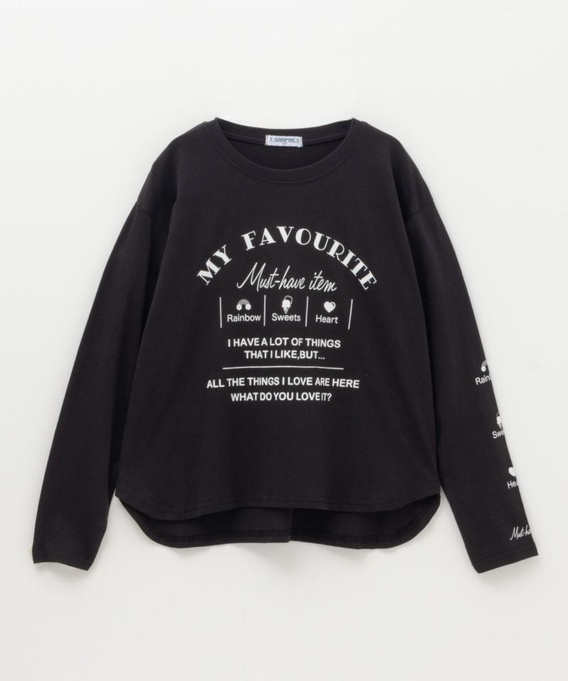 T-GRAPHICS  ラウンドLOVETシャツ キッズ ネコポス 対応商品商品画像-1