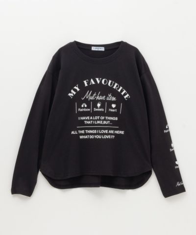 T-GRAPHICS  ラウンドLOVETシャツ キッズ ネコポス 対応商品