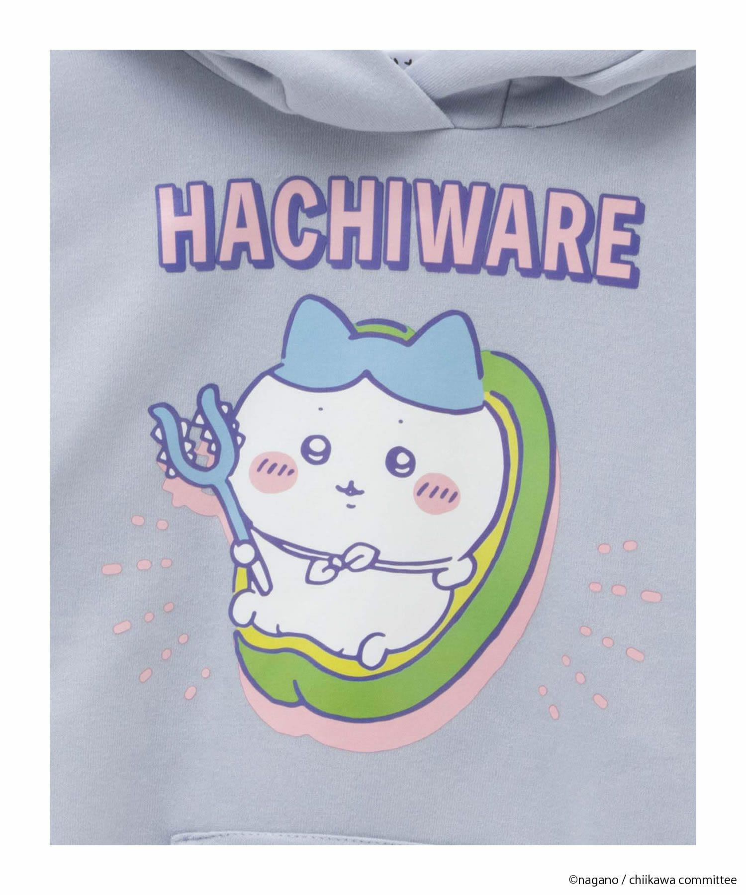 ちいかわ 耳付きプルパーカー ハチワレ キッズ