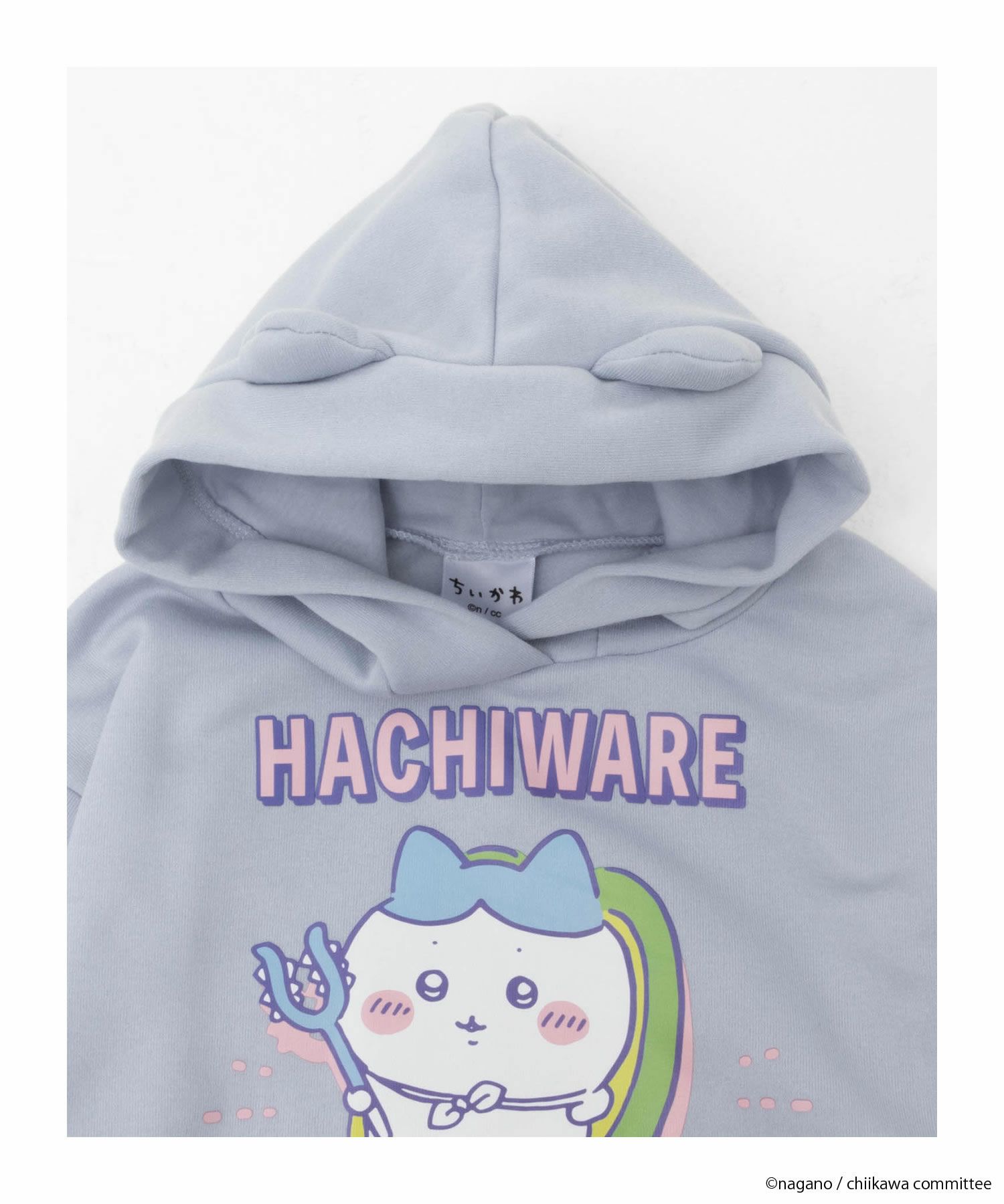 ちいかわ 耳付きプルパーカー ハチワレ キッズ