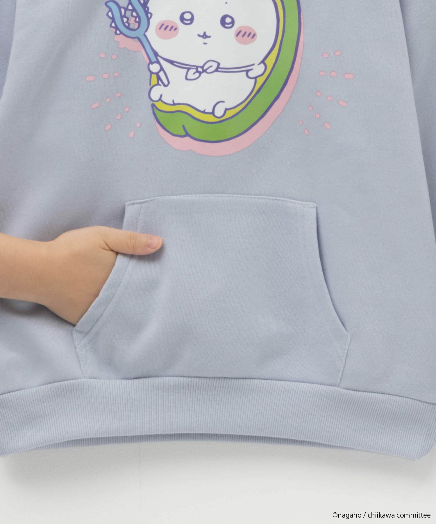 [期間限定価格]ちいかわ 耳付きプルパーカー ハチワレ キッズ商品画像-8