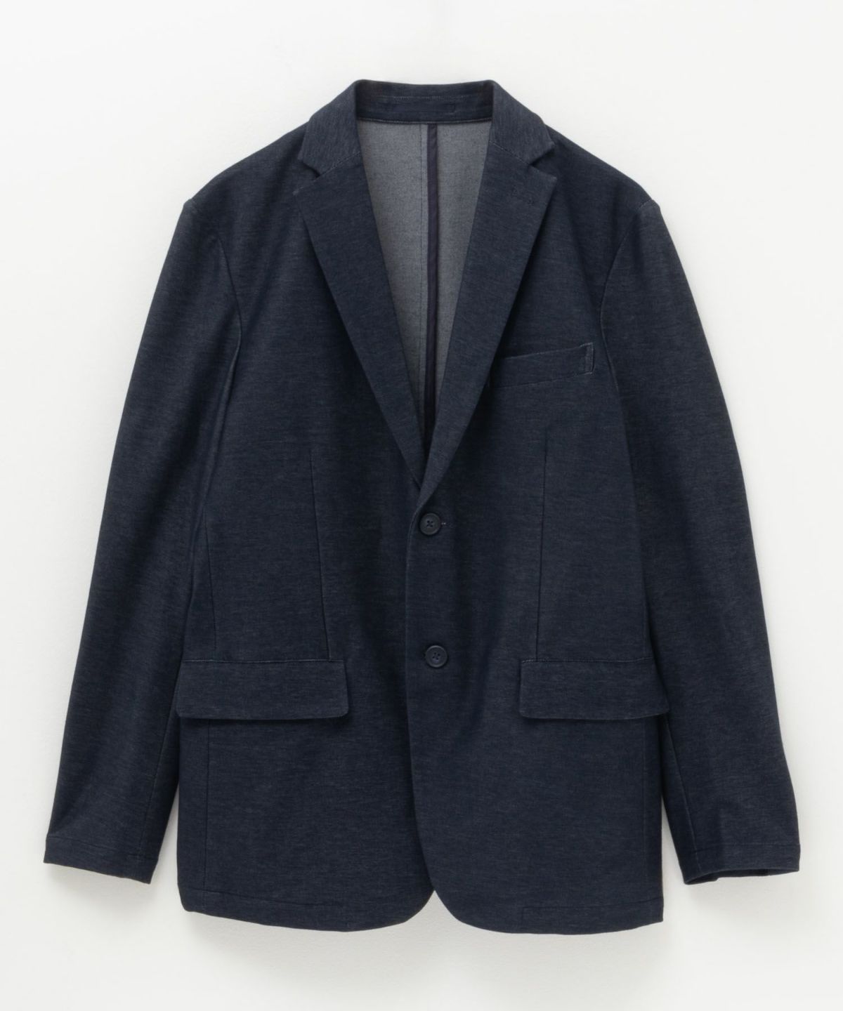 NAVY FIT ジャージデニムライクジャケット メンズ