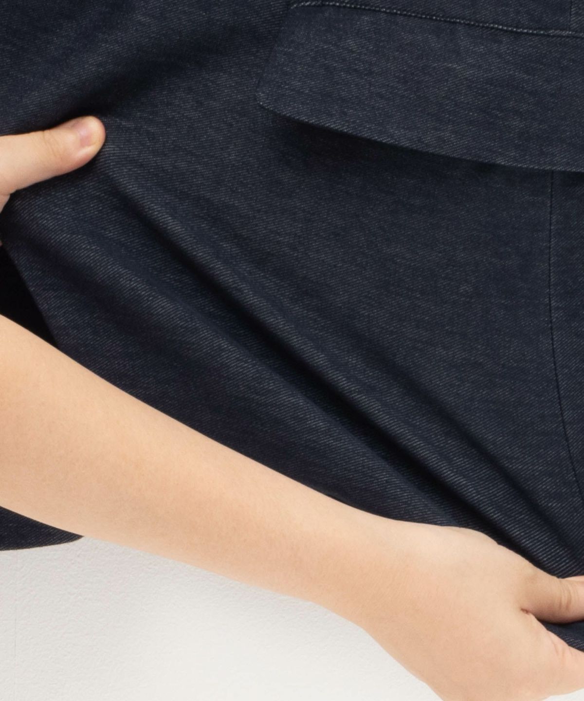 NAVY FIT ジャージデニムライクジャケット メンズ