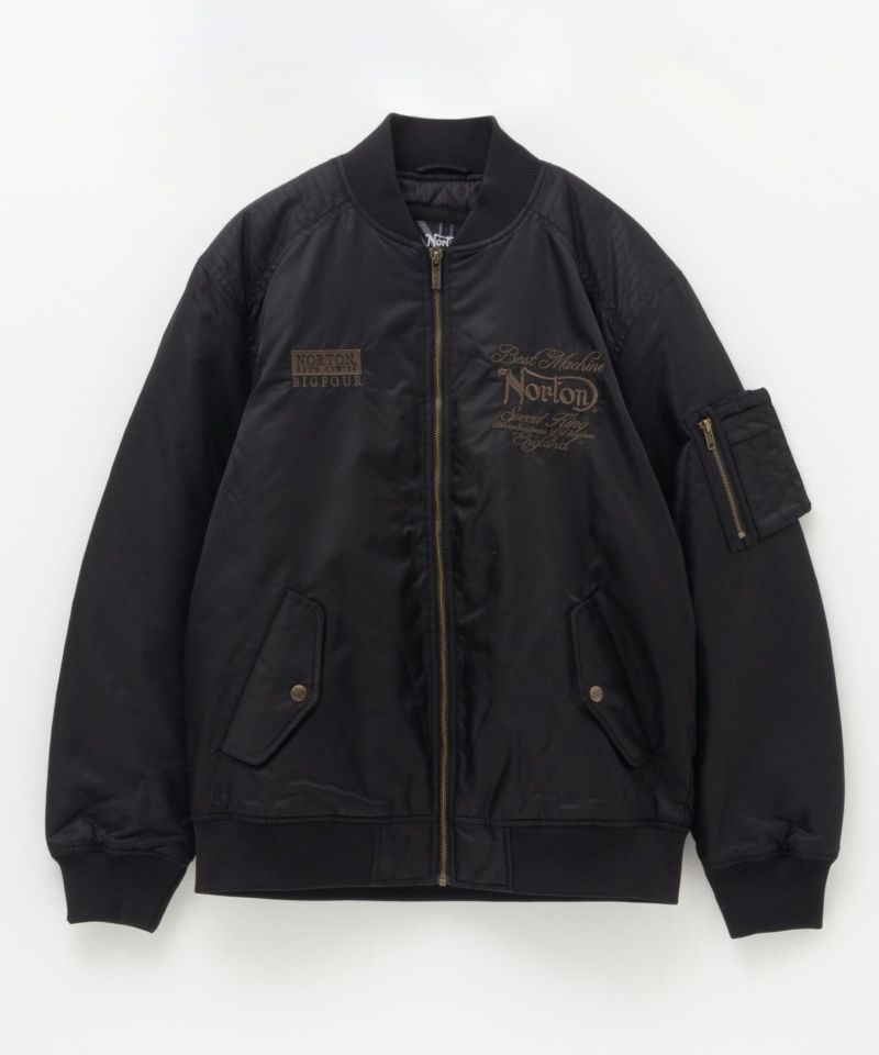 Norton ウイング刺繍MA-1ジャケット メンズ商品画像-3