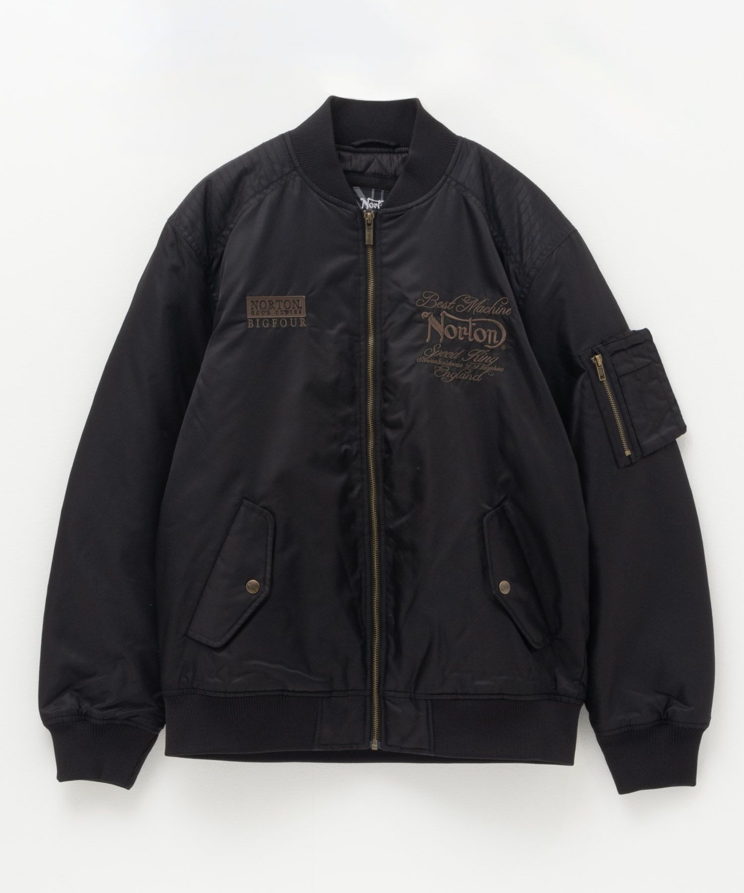 Norton  ウイング刺繍MA-1ジャケット メンズ商品画像-3