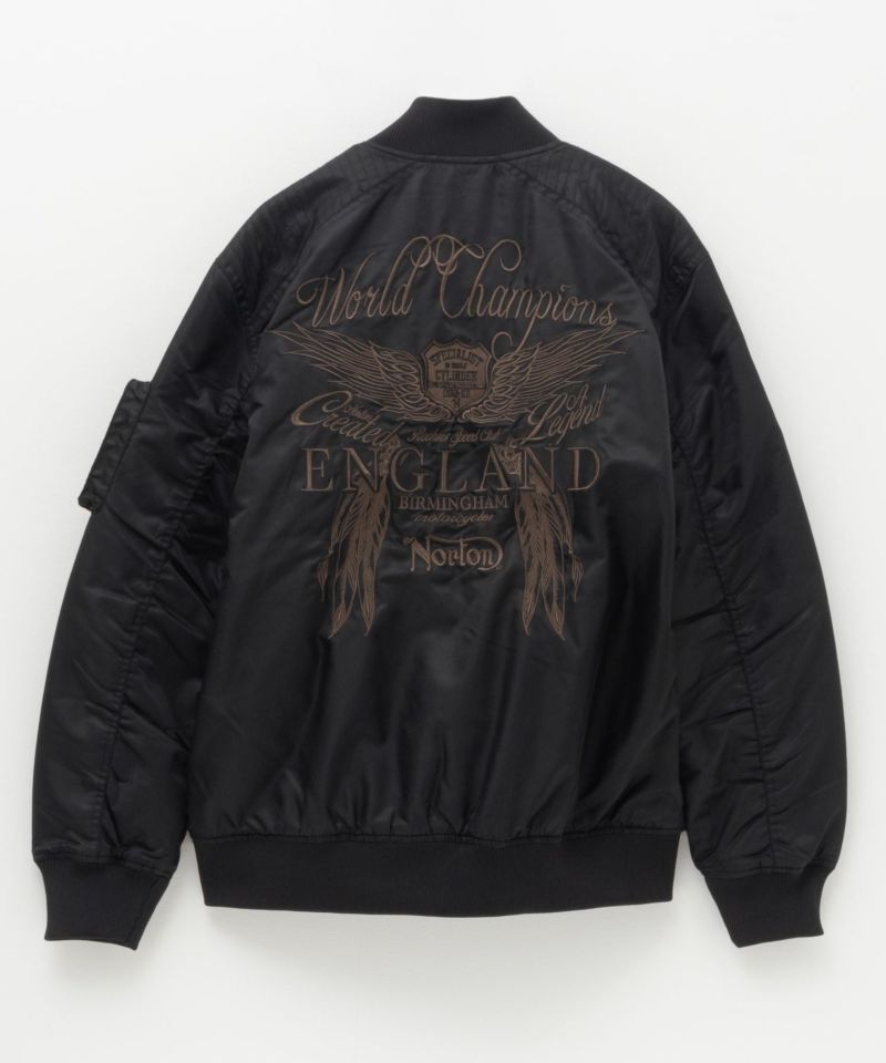 Norton  ウイング刺繍MA-1ジャケット メンズ商品画像-4