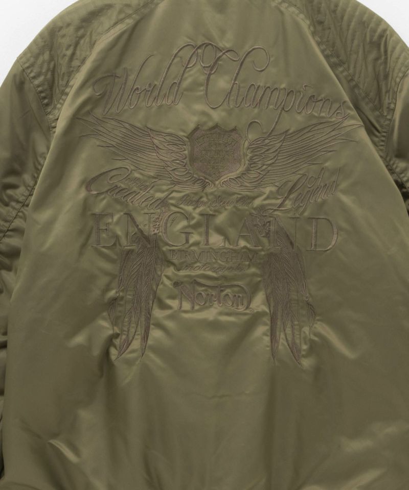 Norton ウイング刺繍MA-1ジャケット メンズ商品画像-5
