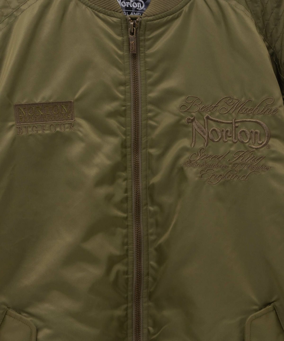 Norton ウイング刺繍MA-1ジャケット メンズ