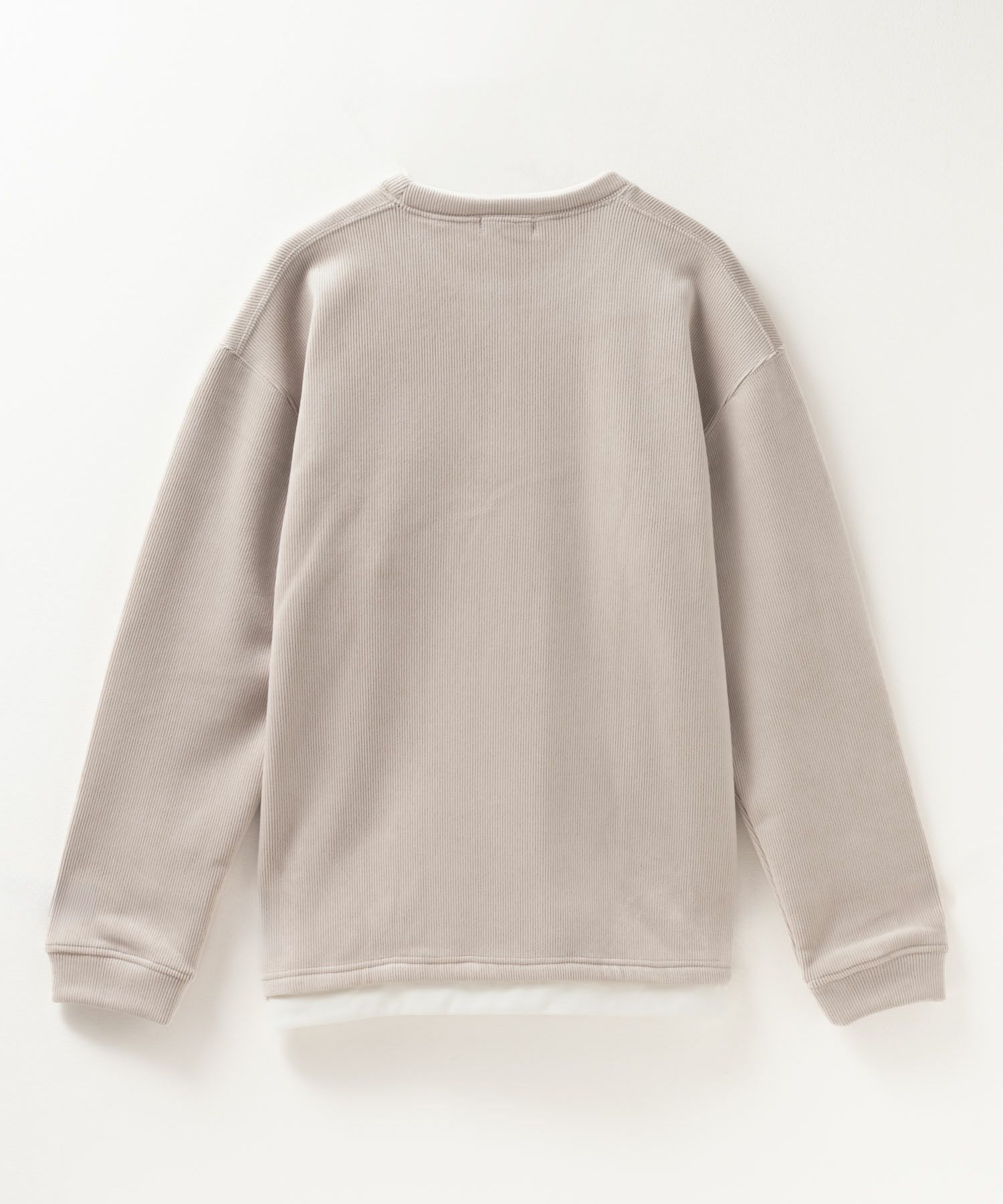 NAVY 温℃ カットコールフェイククルーネック メンズ