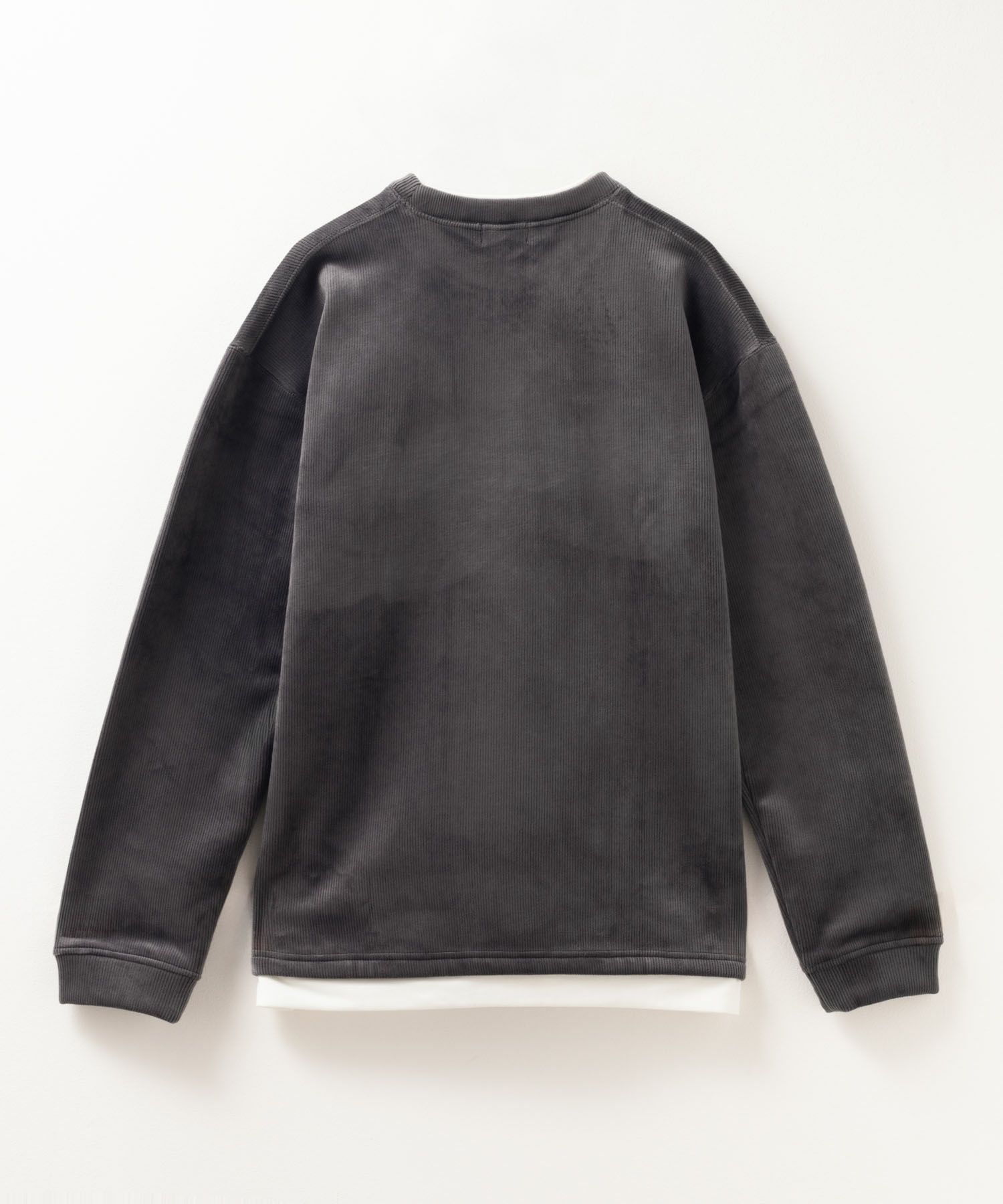 NAVY  温℃ カットコールフェイククルーネック メンズ商品画像-12