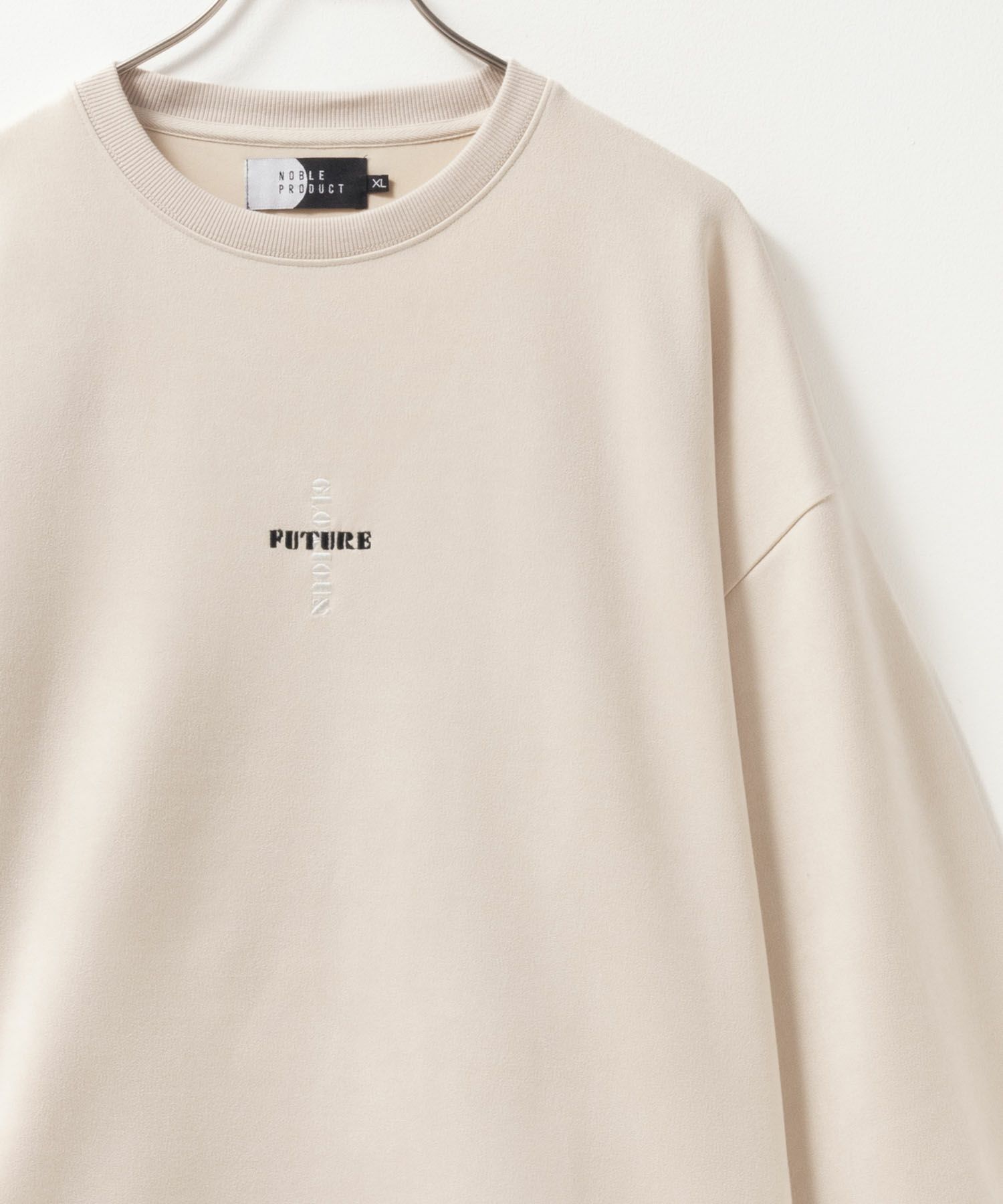 NOBLE PRODUCT  ポンチ素材 スエードライククルーネック メンズ商品画像-2