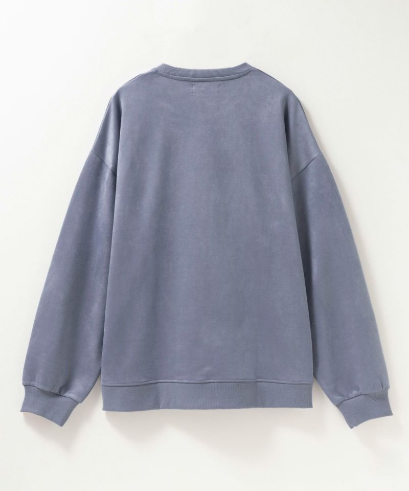 NOBLE PRODUCT  ポンチ素材 スエードライククルーネック メンズ商品画像-5