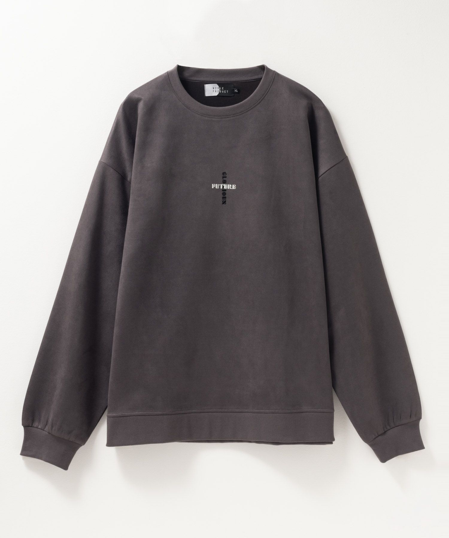 NOBLE PRODUCT  ポンチ素材 スエードライククルーネック メンズ商品画像-8