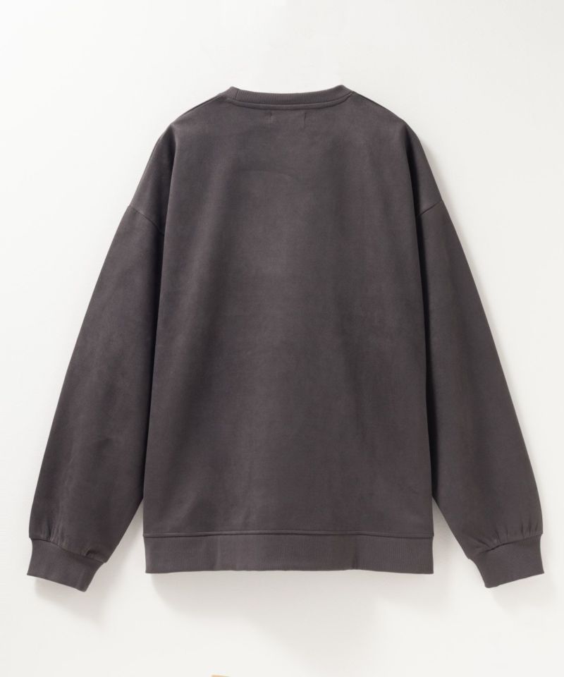 NOBLE PRODUCT  ポンチ素材 スエードライククルーネック メンズ商品画像-9