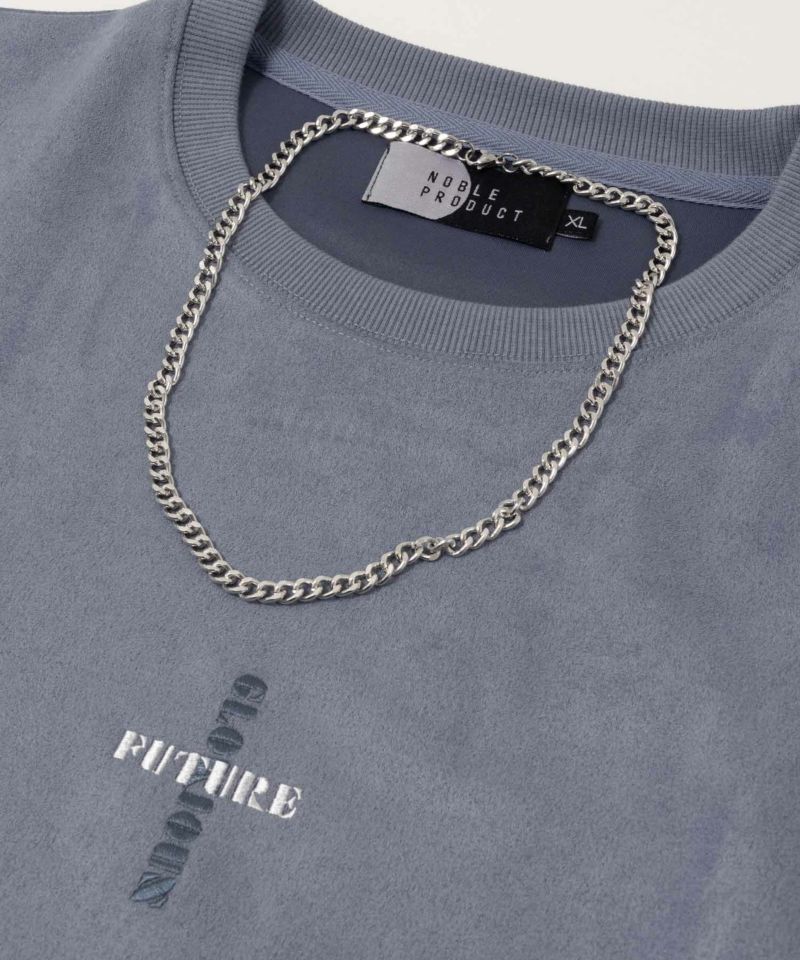 NOBLE PRODUCT  ポンチ素材 スエードライククルーネック メンズ商品画像-13