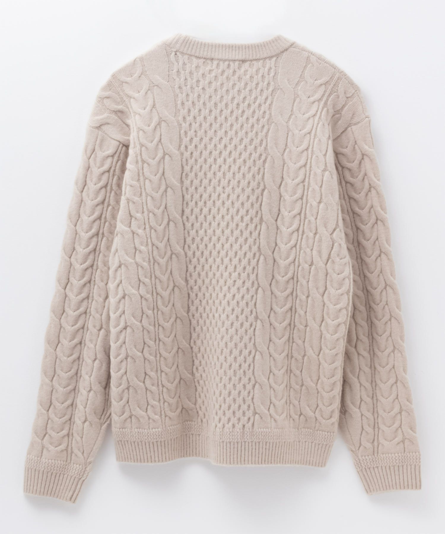 [さらに50%OFF]NAVY  快適ニット ケーブル編み メンズ商品画像-6