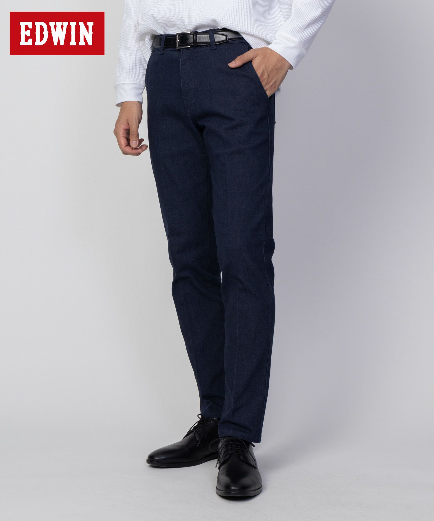 EDWIN スリムテーパードトラウザー メンズ