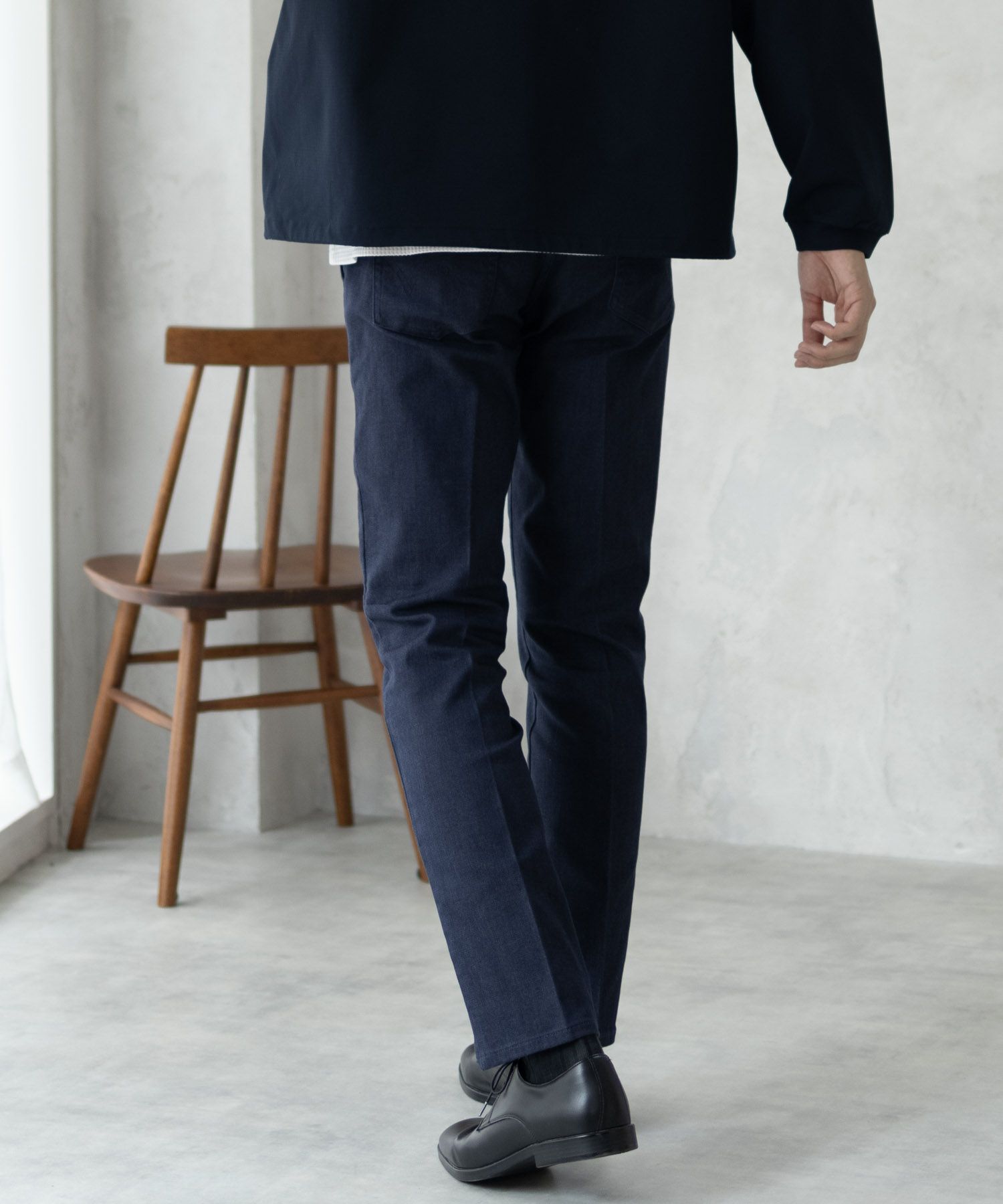 EDWIN スリムテーパードトラウザー メンズ