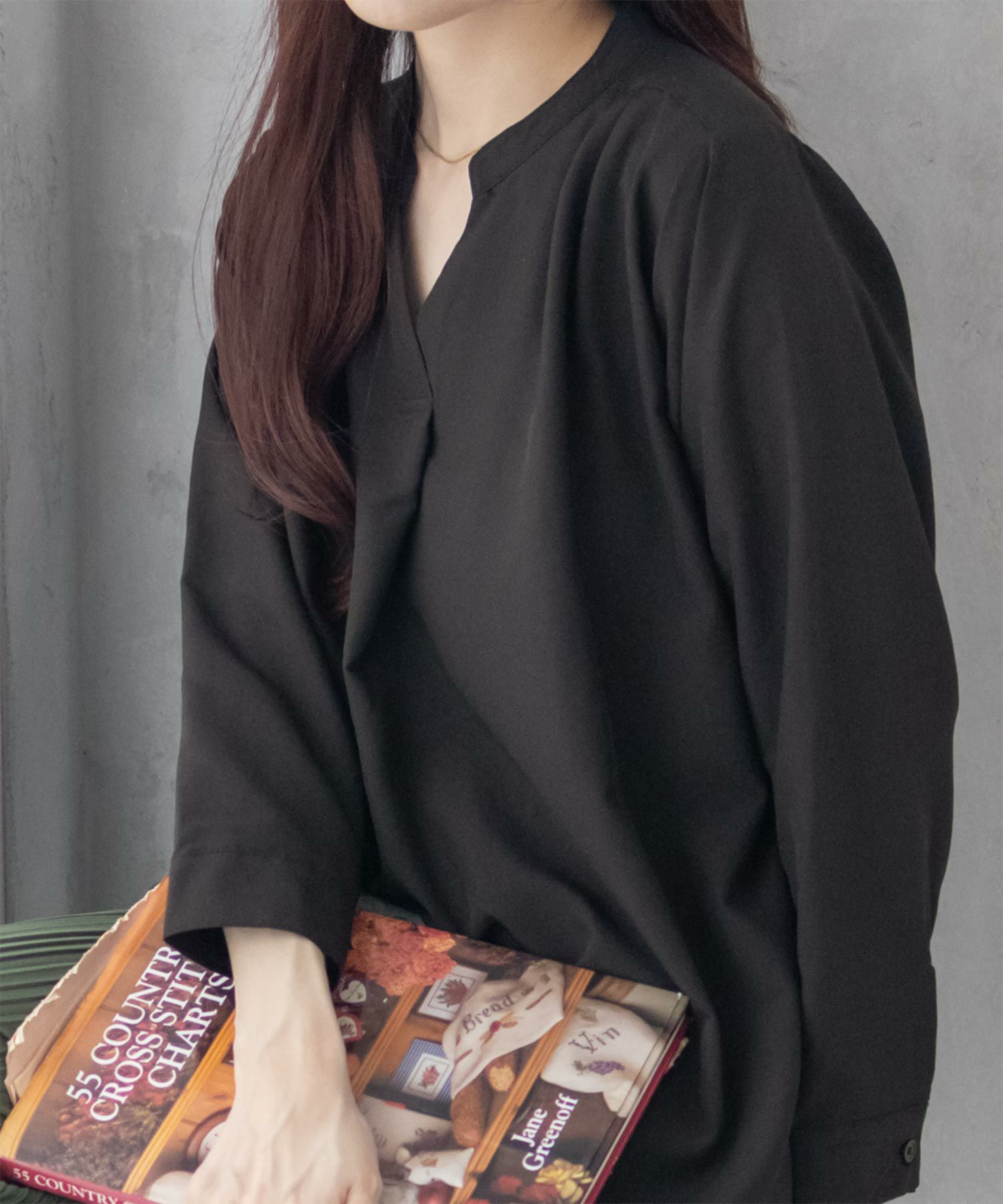 nAvy  スキッパー7分袖プルオーバー レディース商品画像-2