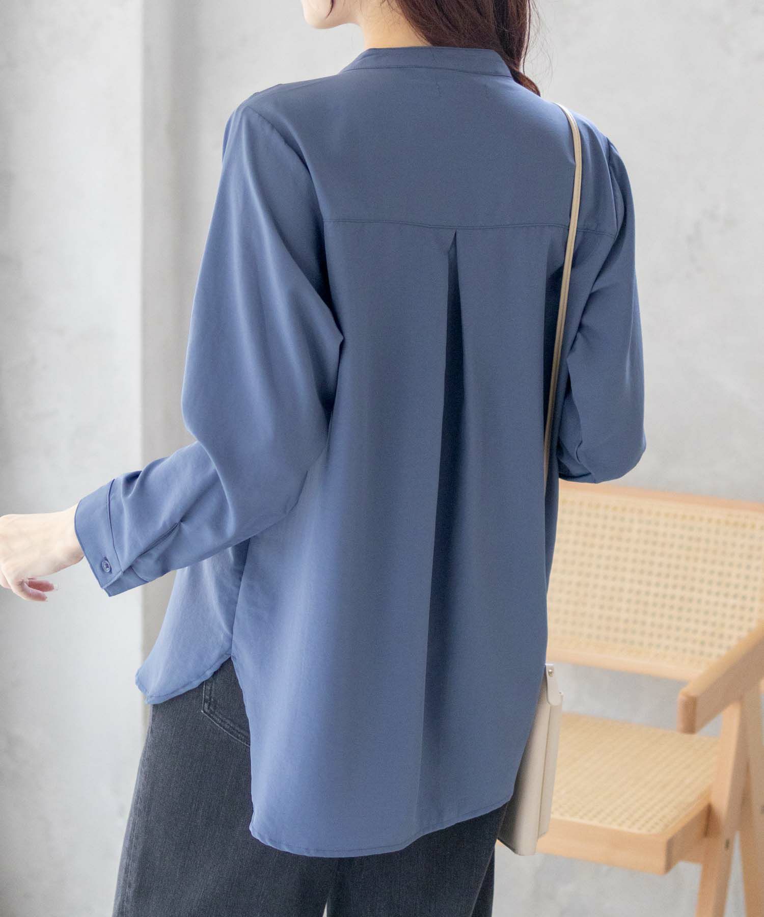 nAvy スキッパー7分袖プルオーバー レディース