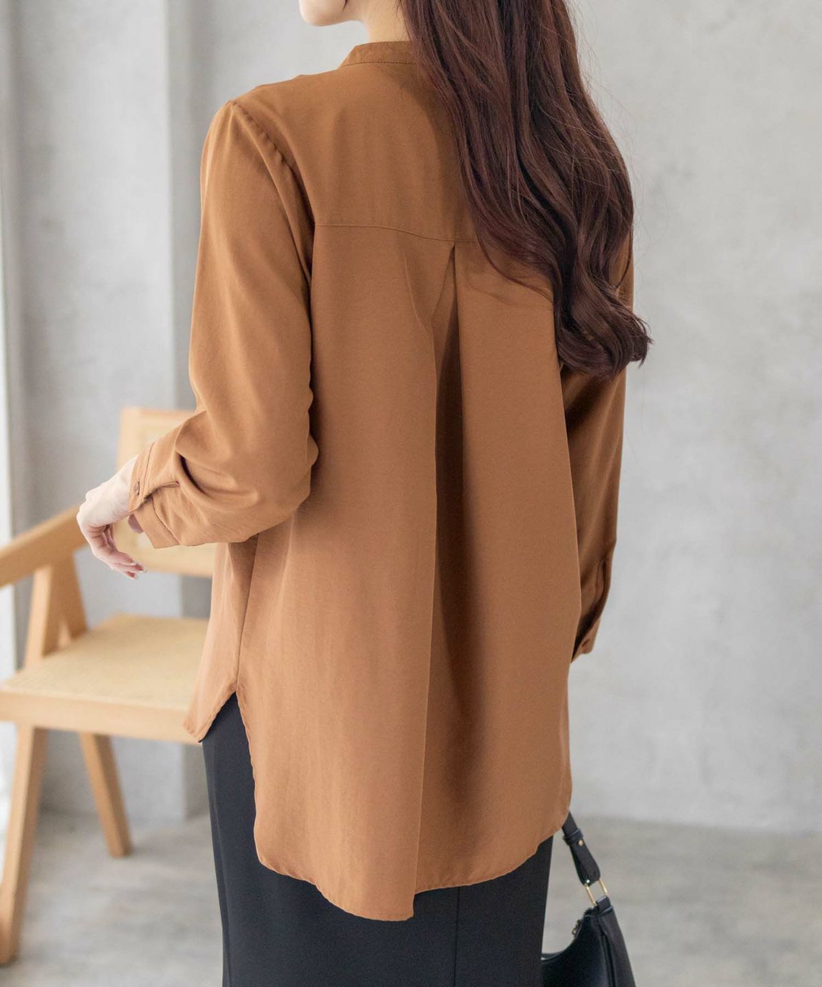 nAvy スキッパー7分袖プルオーバー レディース