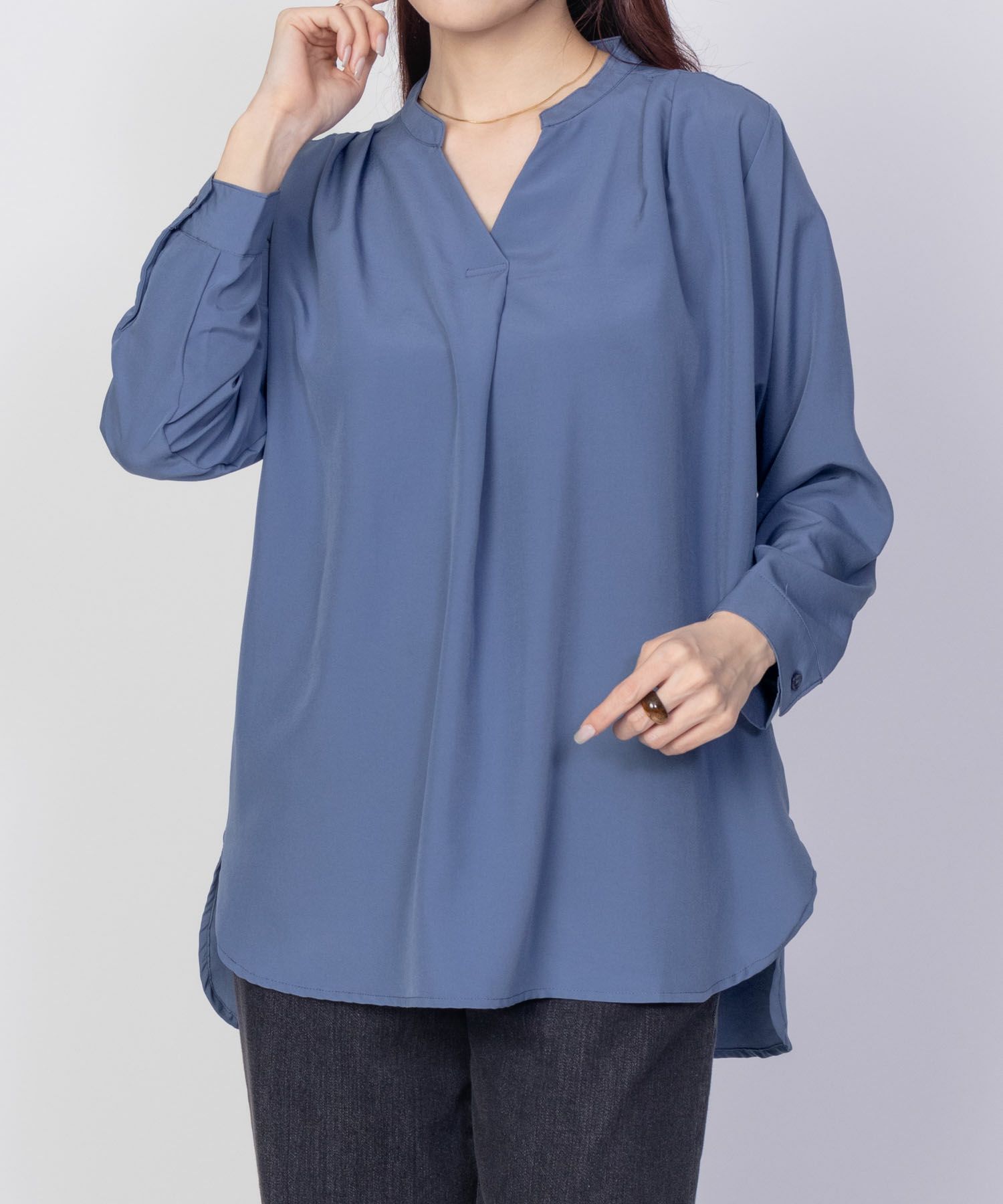 nAvy  スキッパー7分袖プルオーバー レディース商品画像-10