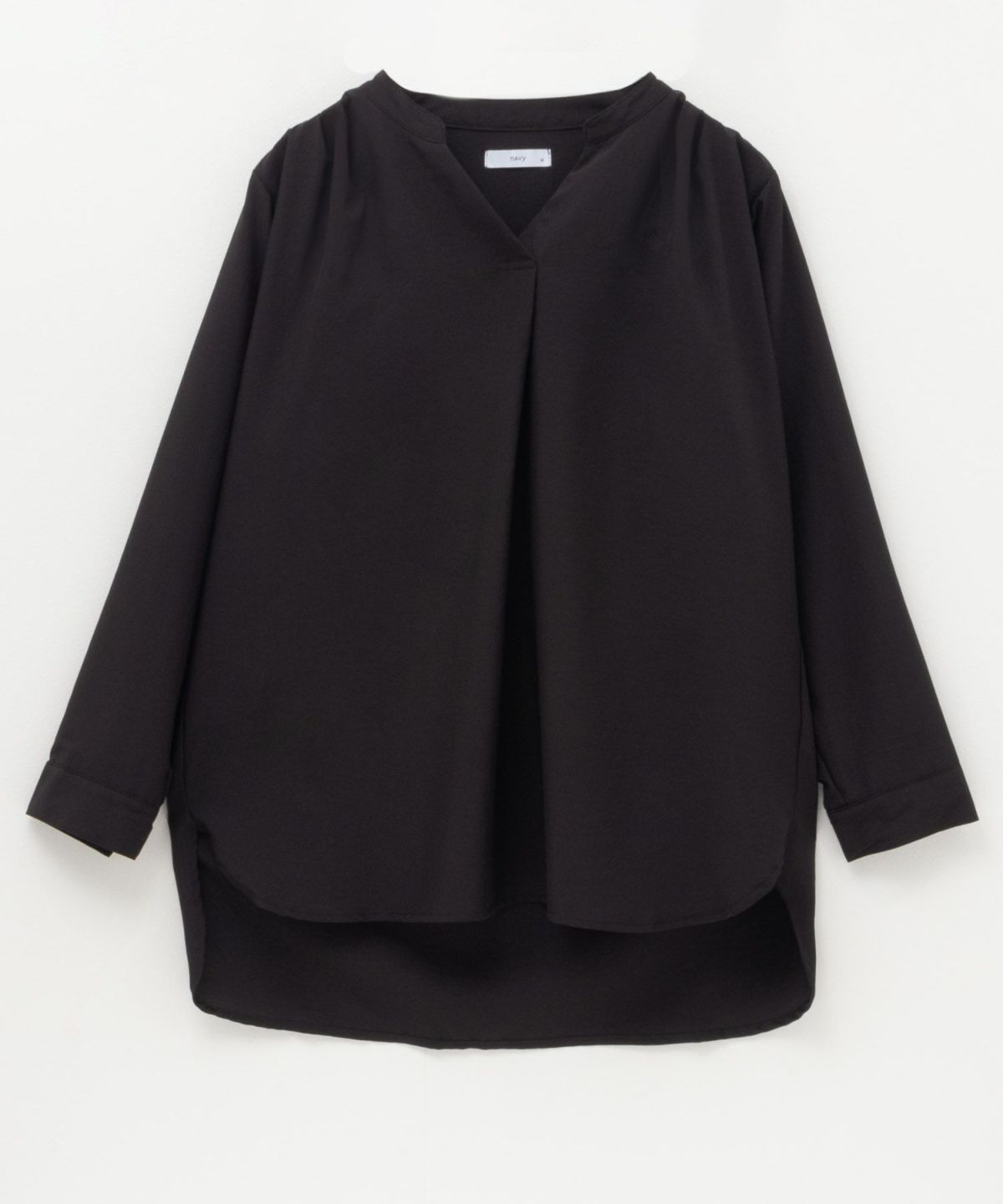 nAvy スキッパー7分袖プルオーバー レディース