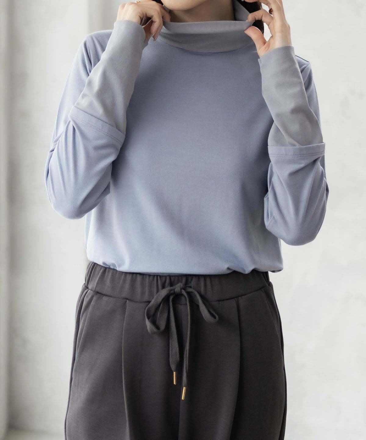 HusHusH チュール使いハイネックインナー レディース ネコポス 対応商品