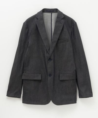 NAVY FIT  布帛デニムライクジャケット メンズ