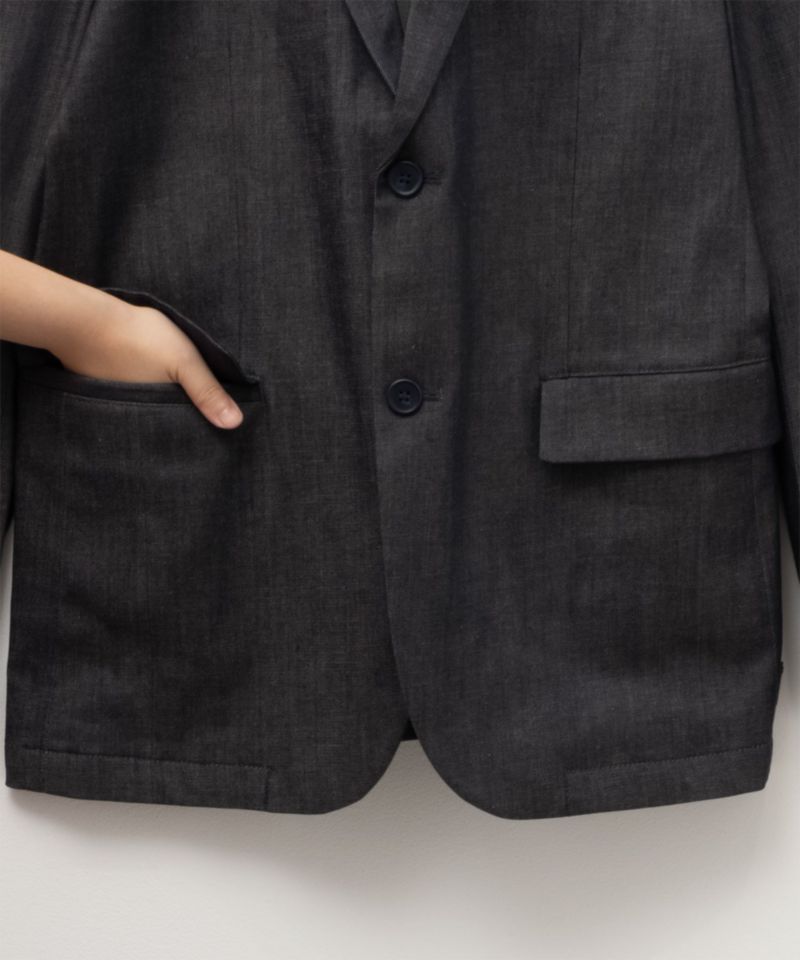 NAVY FIT  布帛デニムライクジャケット メンズ商品画像-4