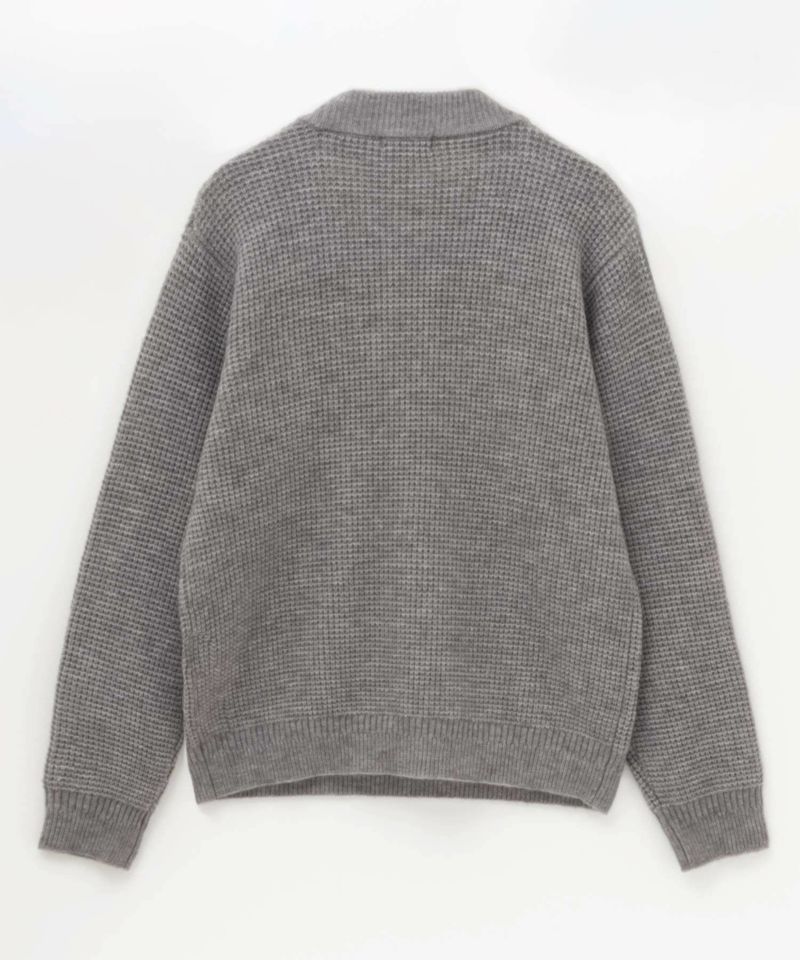 NAVY 快適ニット ワッフルモックネック メンズ商品画像-10